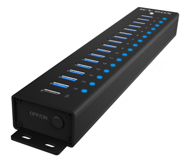 ICY BOX HUB 17-portowy z portem USB 3.2 Gen 1 Type-A IB-HUB1717-U3 - 1275292 - zdjęcie